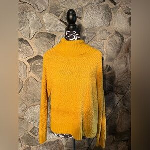 Full Circle Yellow Tuttle Neck Sweater XXL